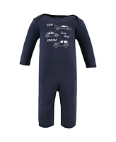 Hudson Baby Baby Boys Hudson Cotton Coveralls, Cars, 9-12 Months