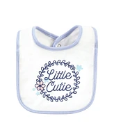 Hudson Baby Infant Girl Cotton Bibs, Beautiful Butterfly, One Size