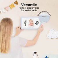 Inkless Baby Hand And Footprint Kit Frame, Mess Free Picture Frame for Newborn