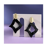 Sohi Women's Block Drop Earrings