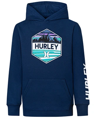 Hurley Big Boys Graphic Fleece Pullover Hoodie