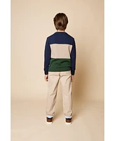 B by Brooks Brothers Big Boys Color Block Sweater