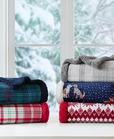 Holiday Lane Cozy Plush Throw, 50" x 70", Exclusively at Macy's