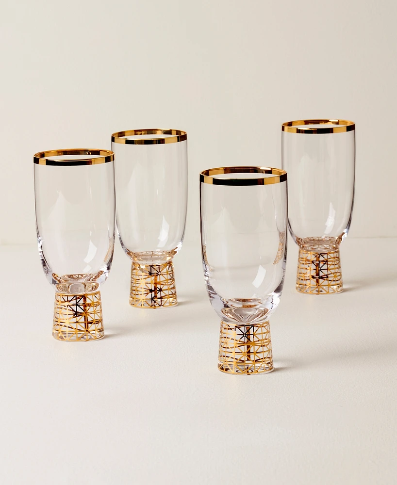 Lenox Tuscany Classics Gold Frost All-Purpose Glasses, Set Of 4