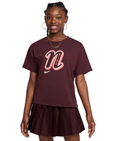 Nike Big Girls' Sportswear Cotton Crewneck T-Shirt