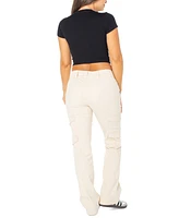 Celebrity Pink Juniors' Low-Rise Bootcut Cargo Pants