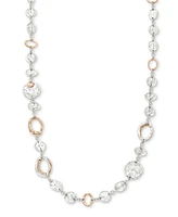 Style & Co Hammered Two-Tone Necklace, 41" + 3" extender, Created for Macy's