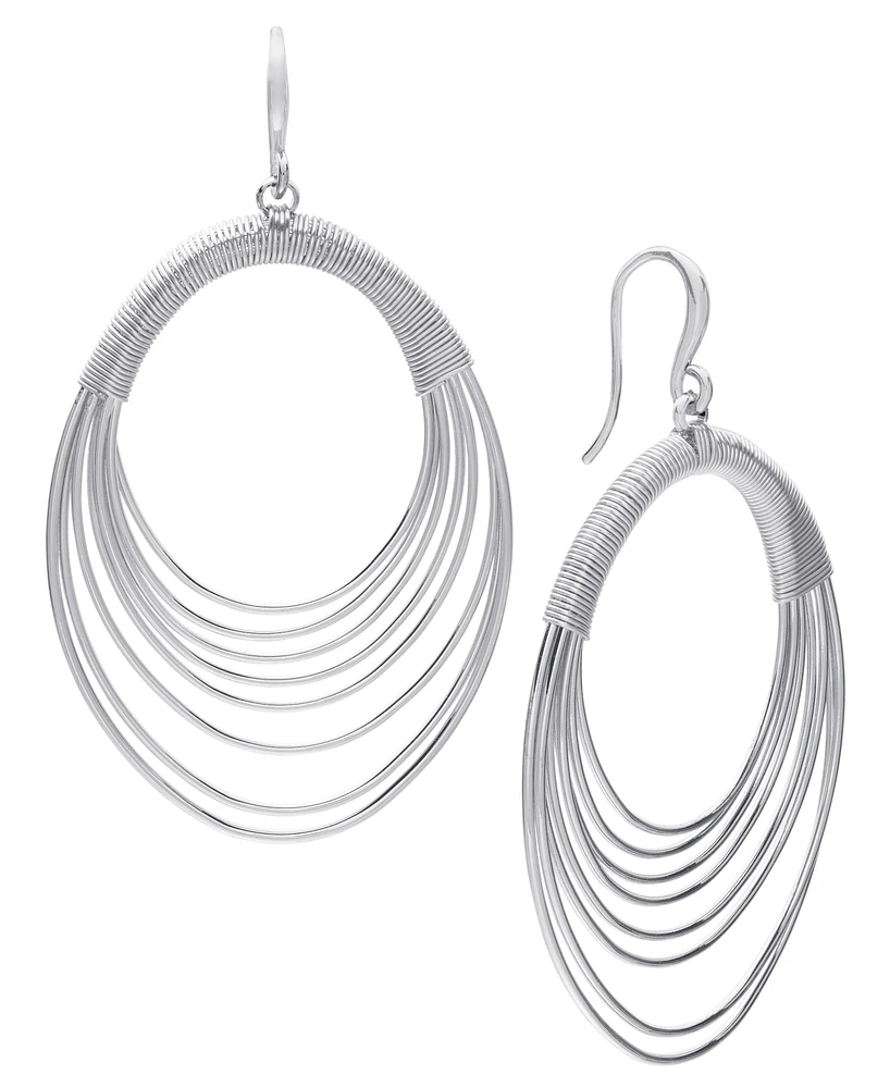 Style & Co Layered Oval Drop Earrings, Created for Macy's