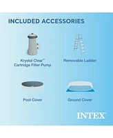 Intex 15' x 48" Inflatable Easy Set Above Ground Swimming Pool w/ Ladder & Pump