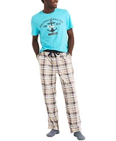 Nautica Men's Classic-Fit Plaid Fleece Pajama Pants