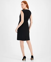 Anne Klein Twill Sheath Dress