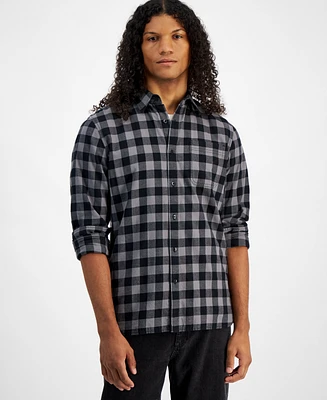 Sun + Stone Men's Rama Check Shirt, Created for Macy's