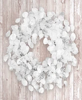 National Tree Company Winter Frost White Wreath, 24 Inches