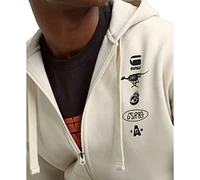 G-Star Raw Men's Heavyweight Zip-Front Poster Back Hoodie