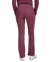 Calvin Klein Performance Women's Tech Waffle-Knit Flare-Leg Pants