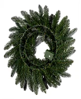 National Tree Company Snowberry Pine Wreath, 24 Inches