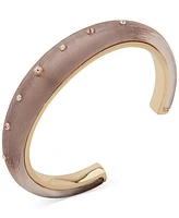 lonna & lilly Gold-Tone Pave & Color Inlay Cuff Bracelet