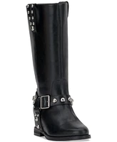 Jessica Simpson Women's Milley Studded Harness Moto Boots