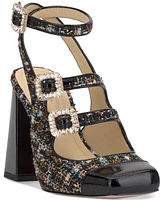 Jessica Simpson Women's Lymen Strappy Embellished Buckle Pumps