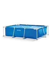 Intex 86" x 23" Rectangular Frame Above Ground Outdoor Splash Swimming Pool