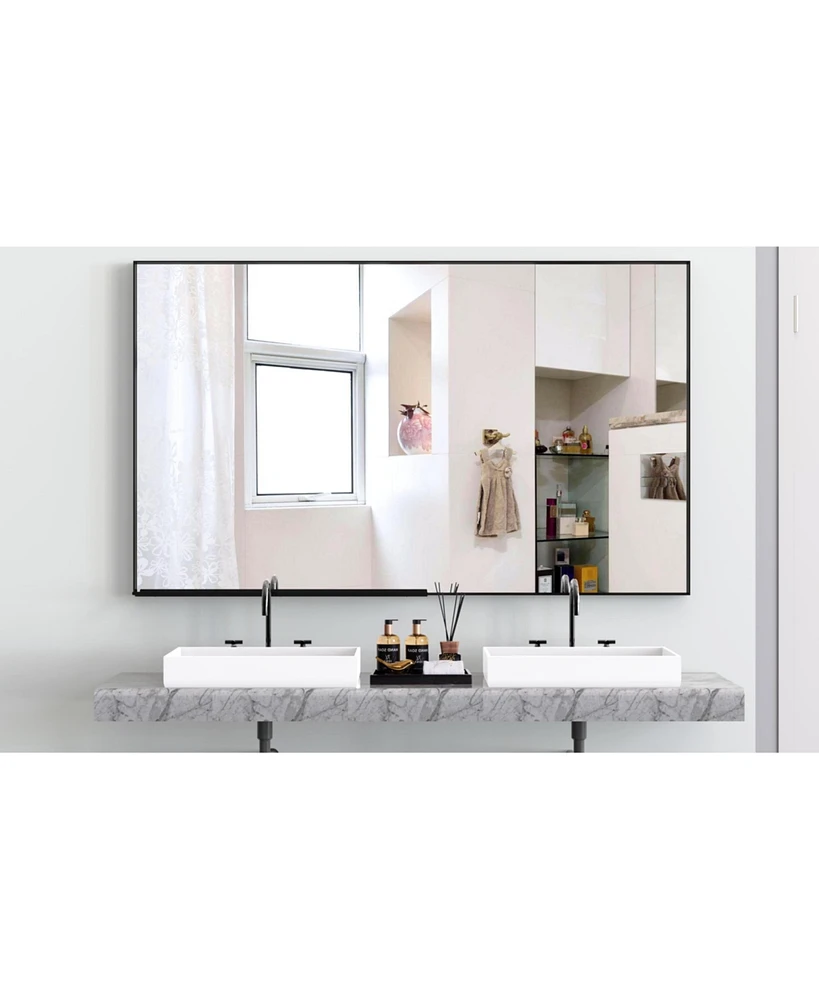 Streamdale Furniture Stunning Oversized Mirror with Removable Tray for Endless Reflections