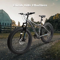 Streamdale Furniture Shock-Absorbing 21-Speed Fat Tire Bike for Off-Road Thrills