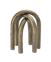 Slickblue Set of 2 Modern Metal Arches Sculptures for Contemporary Deco