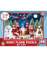 Masterpieces Elf on the Shelf Warmest Wishes 48 Piece Floor Puzzle