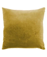 Ihi Home Solid Velvet Pillow Front and Back Velvet, 22"Sq