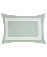 Ihi Home Linen Cotton Pillow, Mosaic White