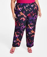 Nina Parker Trendy Plus Printed High-Rise Pants