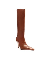 Schutz Women's Raffaela Up Stiletto Heel Knee High Dress Boots