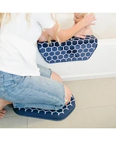 Puj Toddler Pad Kneeler, Navy Honeycomb