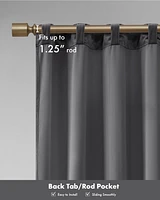 Colt Room Darkening Velvet Curtain Panel Pair, 37"W x 63"L