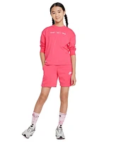 Nike Big Girls Sportswear Cotton Long-Sleeve Boyfriend T-Shirt