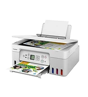 Canon Pixma G3270 MegaTank All-in-One Wireless Inkjet Color Printer (White)