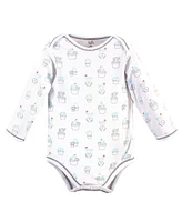 Touched by Nature Baby Girls and Boys Cactus Long-Sleeve Bodysuits, Pack of 5