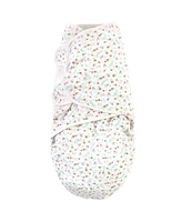 Hudson Baby Baby Girls Quilted Cotton Swaddle Wrap 3pk Forest, 0-3 Months