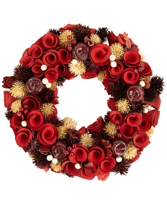 Northlight Wooden Artificial Christmas Wreath - 13-Inch