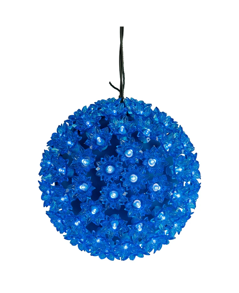 Northlight Led Hanging Starlight Sphere - 7.5-Inch - Blue Lights