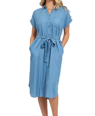 Cupshe Women's Collared Front Button Midi T-Shirt Beach Dress