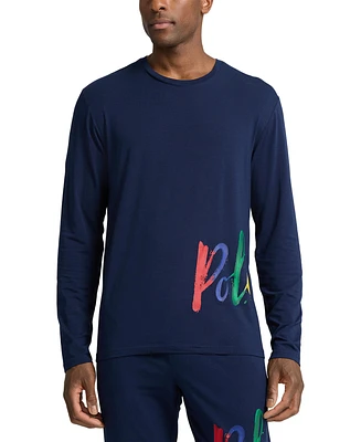 Polo Ralph Lauren Men's Long-Sleeve Crewneck Pajama Shirt