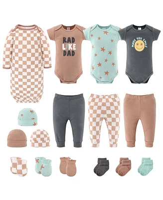 The Peanutshell Baby Boys Layette Gift Set Boys, Skater Boy, 16 Essential Pieces, 0-3 Months