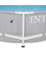 Intex 12 foot x 30 inch Prism Frame Round Above Ground Swimming Pool, (No Pump)