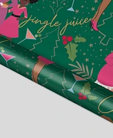 Black Paper Party Green Cheers Auntie Gift Wrap