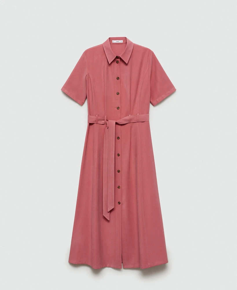 Mango Women's Bow Shirt Dress
