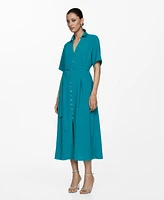 Mango Women's Bow Shirt Dress