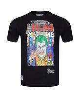 Freeze Max Men's The Joker Black Batman Comics Vote for Me T-Shirt