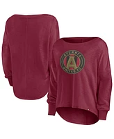 Fanatics Women's Red Atlanta United Fc Corner Kick Long Sleeve Fashion T-Shirt