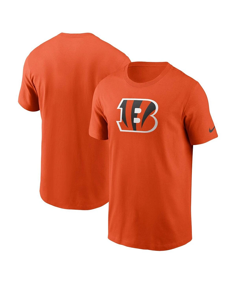 Nike Men's Orange Cincinnati Bengals Primary Logo T-Shirt